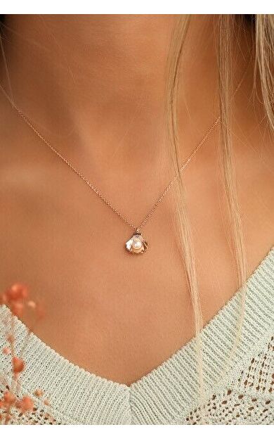 Kolyecik 14 Ayar Altın Deniz Kabuğu Kolye