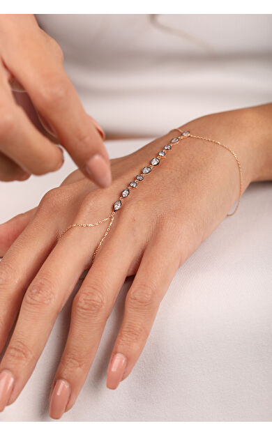 Kolyecik 14 Ayar Altın Eskitme Sıralı Taş Şahmeran