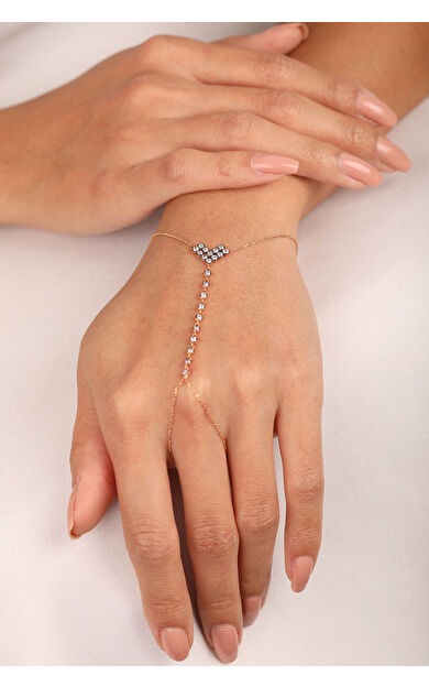 Kolyecik 14 Ayar Altın Esktime Sıra Taşlı Şahmeran