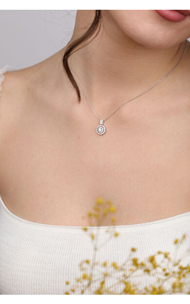 Kolyecik 14 Ayar Altın Fantezi Tektaş Kolye