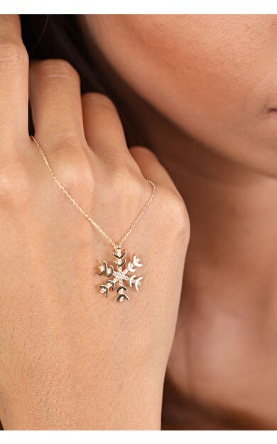 Kolyecik 14 Ayar Altın Kartanesi Kolye