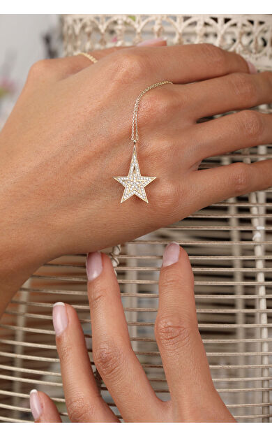 Kolyecik 14 Ayar Altın Kutup Yıldızı Kolye