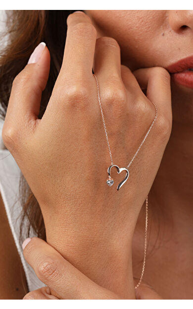 Kolyecik 14 Ayar Altın Sallantı Kalp Kolye