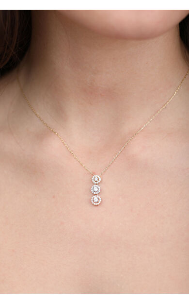 Kolyecik 14 Ayar Altın Tria Kolye