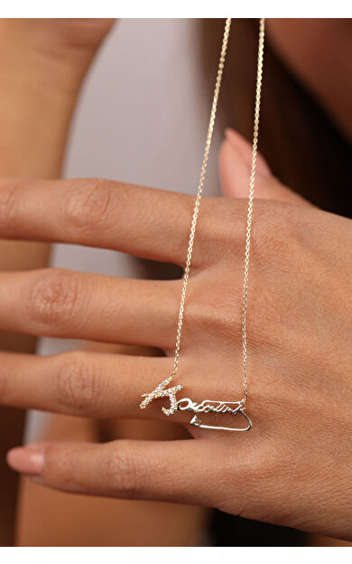 Kolyecik 14 Ayar Altın Ulu Önder İmza Kolye