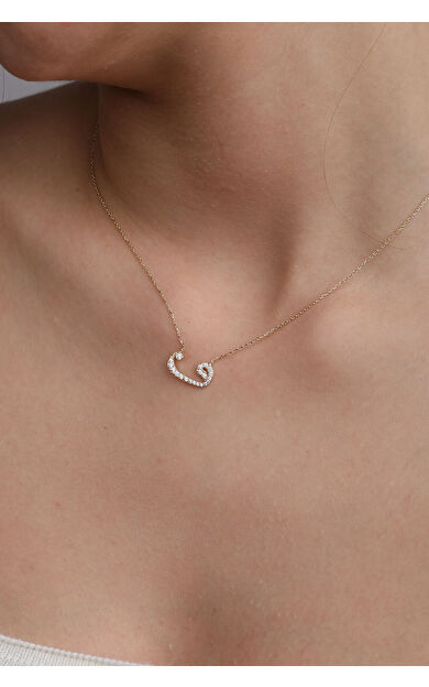 Kolyecik 14 Ayar Altın Vav Kolye