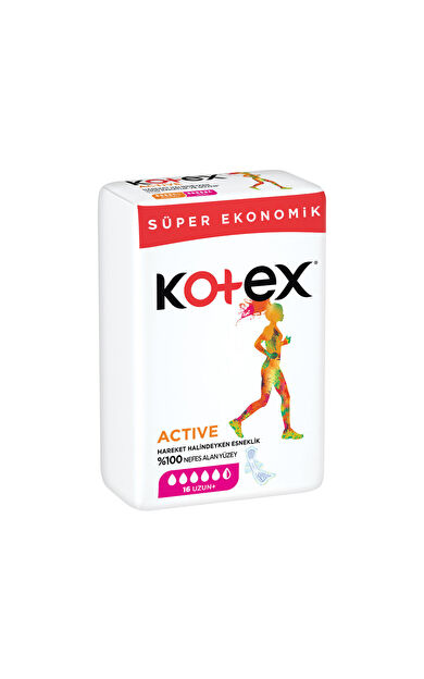 Kotex Active Quadro Uzun Ped 16'lı