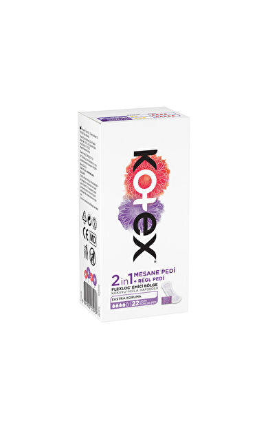 Kotex 2'in1 Regl+Mesane Günlük Ped 22 Adet