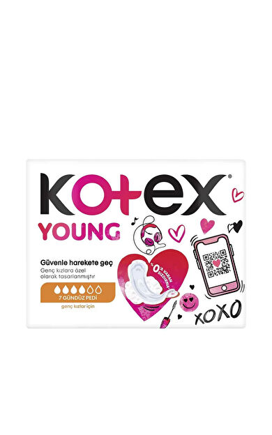 Kotex Young Tekli Paket Gündüz Ped 7'Li