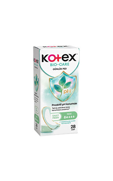 Kotex Bio-Care İnce Günlük Ped 28'Li