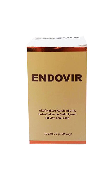 KRC Derma Endovir Beta Glukan ve Çinko İçeren Takviye Edici Gıda 30 Tablet