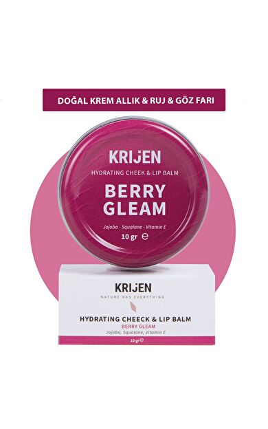 BERRY GLEAM Pembe Renkli Dudak & Yanak Balmı 10 Gr