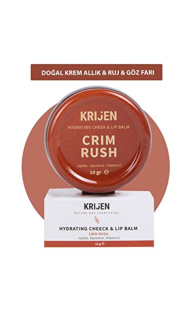 CRIM RUSH Kırmızı Renkli Dudak & Yanak Balmı 10 Gr