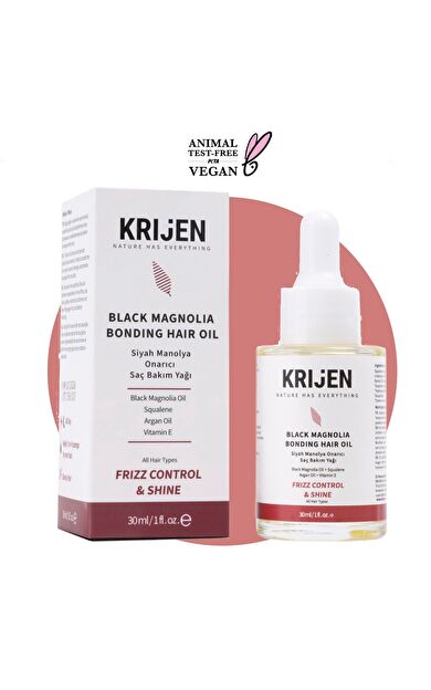 Siyah Manolya Besleyici Saç Bakım Yağı | Anti-Frizz & Parlak Görünüm 30 ml