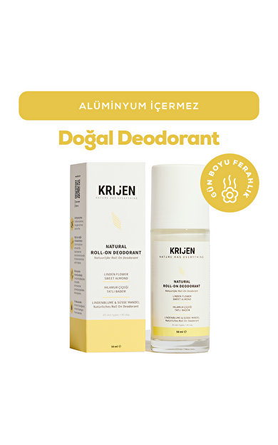 Ihlamur Çiçeği & Tatlı Badem Roll-On Deodorant | Alüminyum İçermez + %100 Bitkisel