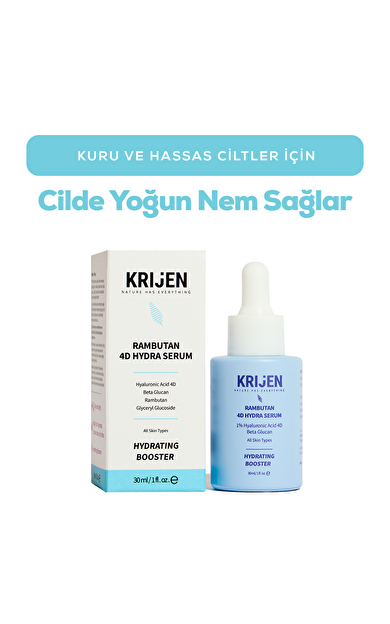 Rambutan 4D Hydra - Hyaluronik Asit Yoğun Nemlendirici Serum | Bitkisel Retinol + Pre/Post Biyotik