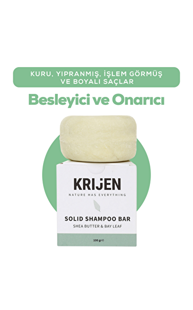 Shea Butter & Defne Katı Şampuan 100 Gr| Panthenol + Doğal Yağlar