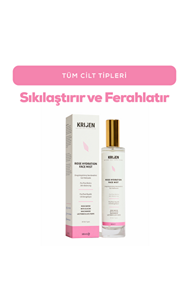 Zenginleştirilmiş Nemlendirici Gül Hidrosolü - Niacinamide & Gül Mayası