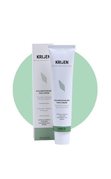 CICA + Aloe Vera | Fermente / Prebiyotik Kuru Cilt Yüz Kremi | Hyaluronik Asit + Pentavitin + Doğal Yağlar