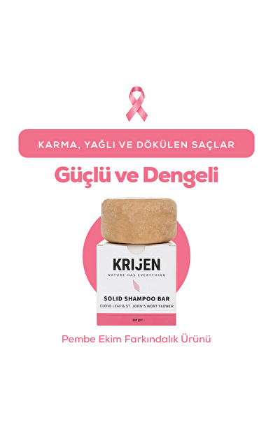 Karanfil & Kantaron Katı Şampuan 100 Gr | Bitkisel Keratin + Panthenol