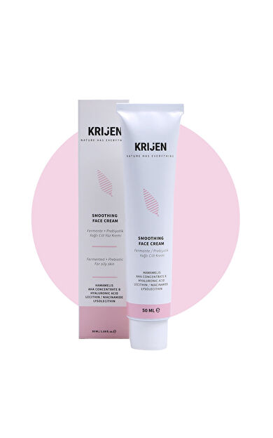AHA + Lecithin | Fermente / Prebiyotik Yağlı Cilt Yüz Kremi | Niacinamide + Hamamelis Özü + Hyaluronik Asit