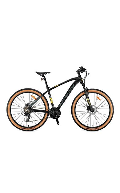 Kron XC 100 - 27.5" MTB - 17' - 21 Vites - H.Disc - Mat Siyah/Sarı-Füme