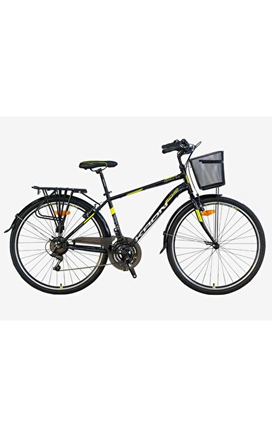 Kron Tetra Man 3.0 - 28 City Bike - 18' - 21 Vites - V.b. - Siyah-gri/neon Sarı