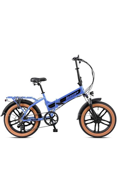 Kron Dıscovery 20 Jant Katlanır 7 Vites H.Disk Elektrikli Bisiklet Mavi Füme