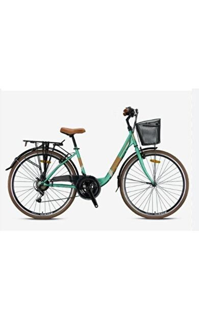 Kron Tetra 3.0 - 26 City Bike - 15' - 21 Vites - V.b. - Mint Yeşili-kahverengi/bej