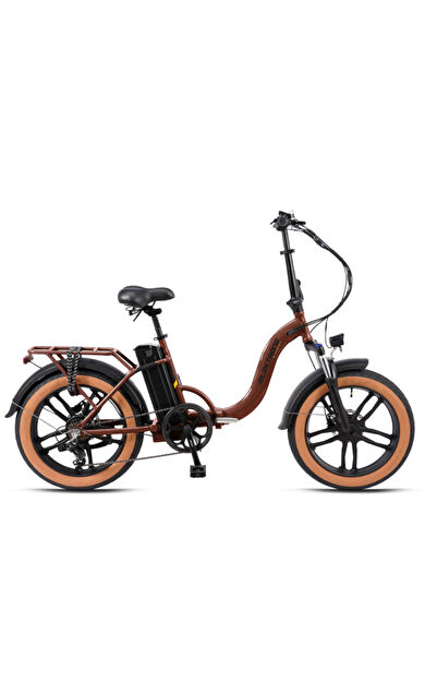 Kron ELEKTRON LUNA HD 20 JANT ELEKTRİKLİ KATLANIR BAKIR-SİYAH BİSİKLET