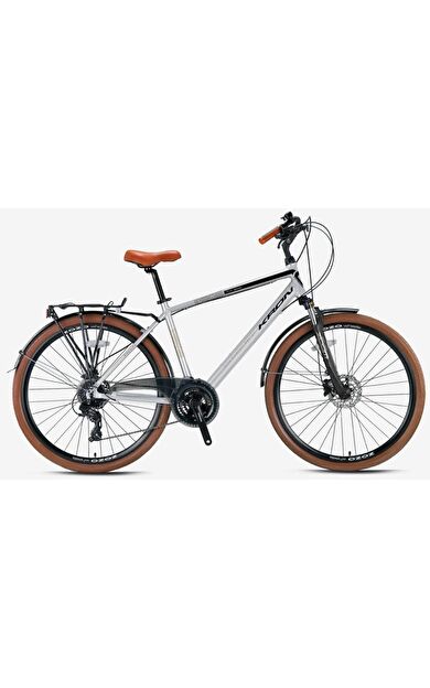 Kron CX 300 28" Jant Şehir Bisikleti Man 18' Kadro 24 Vites HD Mat Gri Siyah Kahverengi