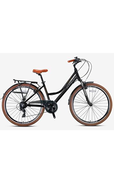 Kron CX 300 28" Jant Şehir Bisikleti Unisex 15' Kadro 24 Vites HD Mat Gri Siyah Kahverengi