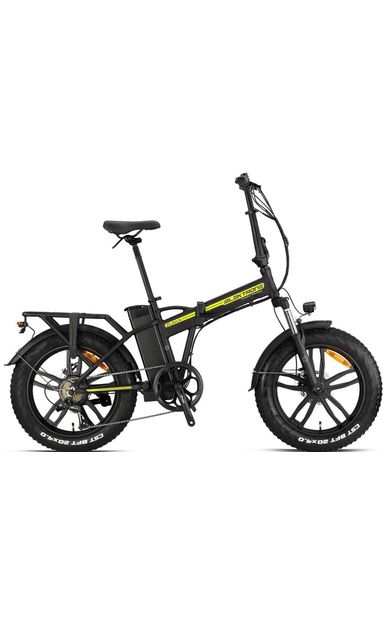 Kron Elektrone Zuma 20 Jant Hidrolik Fren Katlanabilir 36 V 350 Watt Elektrikli Bisiklet Siyah Sarı