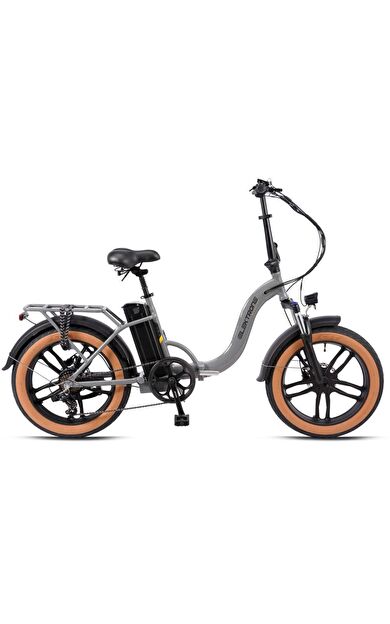 Kron Elektrone Luna 20 Jant Katlanabilir Hidrolik Fren 36 Volt Elektrikli Bisiklet Nardo Gri Sarı