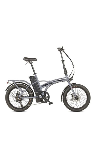 Kron Elektrone Nord 20 Jant E-Bike 36Volt 10,4 ah 7Vites Elektrikli Katlanır Bisiklet Nardo Gri