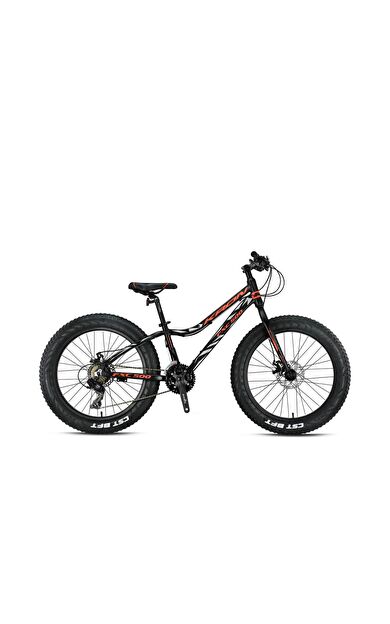 Kron Fxc 500 Fat Bike MD 24" Jant 13 cm Kadro 21 Vites Dağ Bisikleti Sarı Siyah