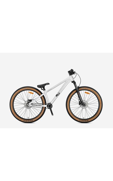 Kron Jumper Dirty Jump 26" Jant Single Speed Freeride Dirt Jump Akrobasi Bisikleti Gümüş Polisaj