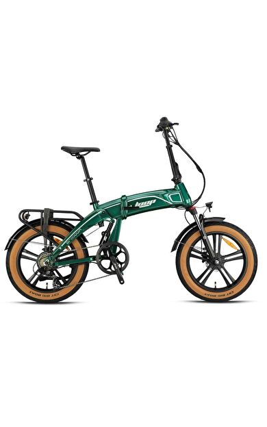 Kron Loop Armour Kolon Jant 20" Jant Fat Bike Elektrikli Katlanır Bisiklet 36V-14,5Ah HD Fren Yeşil