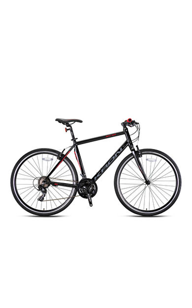 Kron SPX100 V 28" Jant 20" Kadro 21 Vites Şehir Bisikleti SİYAH KIRMIZI