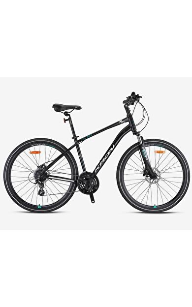 Kron TX 150 28" Jant Trekking 20 Kadro 24 Vites HD Fren Şehir Bisikleti Siyah Gri Turkuaz