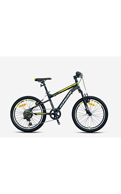 Kron VORTEX 4.0 20 Jant 7 Vites V-Fren Çelik Çocuk Bisikleti Siyah Sarı 20 Jant Vitesli Bisiklet