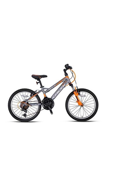 Kron VORTEX 3.0 24 Jant 21 Vites V-Fren Çelik Çocuk Bisikleti Füme Turuncu Kron Vitesli Bisiklet