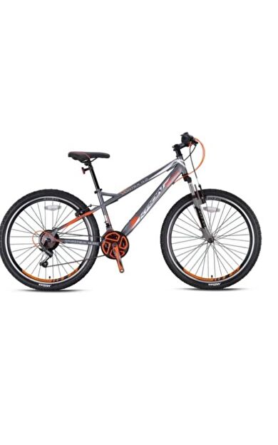 Kron VORTEX 4.0 26 Jant 21 Vites V-Fren Çelik Dağ Bisikleti Füme Turuncu Kron Vitesli Bisiklet