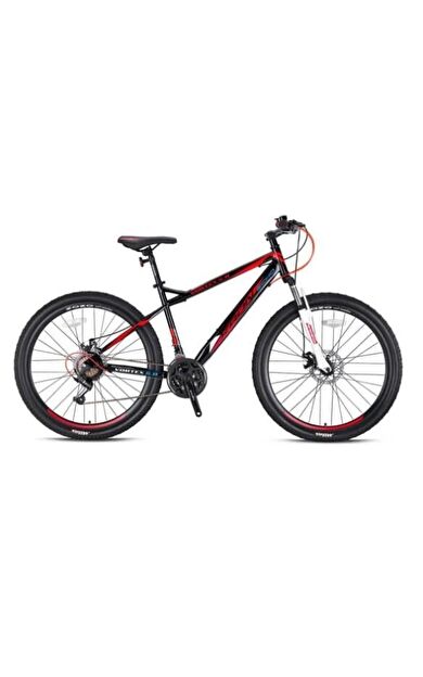 Kron VORTEX 5.0 26 Jant 21 Vites Mekanik Disk Çelik Dağ Bisikleti Siyah Kırmızı Vitesli Bisiklet