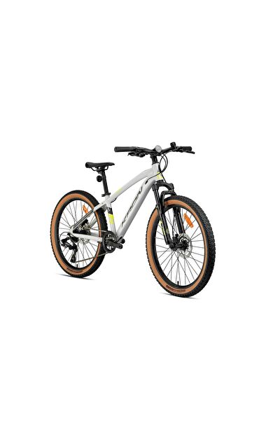 Kron XC 100 24 Jant Hidrolik Disk Amber Yanak Lastikli 8 Vites Çocuk Dağ Bisikleti Bej Neon Sarı