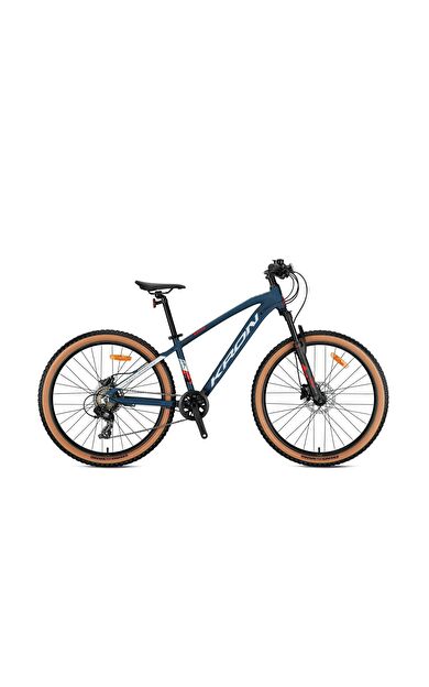 Kron XC 100 24 Jant Hidrolik Disk Amber Yanak Lastikli 8 Vites Çocuk Dağ Bisikleti Lacivert Gri