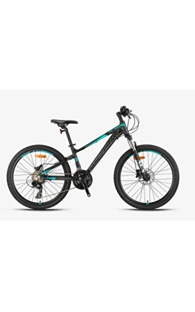 Kron XC 100 26 Jant Mekanik Disk 21 Vites Alüminyum Gövde Kelebek Vites Dağ Bisikleti Siyah Turkuaz