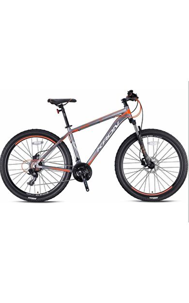 Kron XC 100 27,5 Jant Mekanik Disk 21 Vites Alüminyum Gövde Kelebek Vites Dağ Bisikleti Gri Turuncu