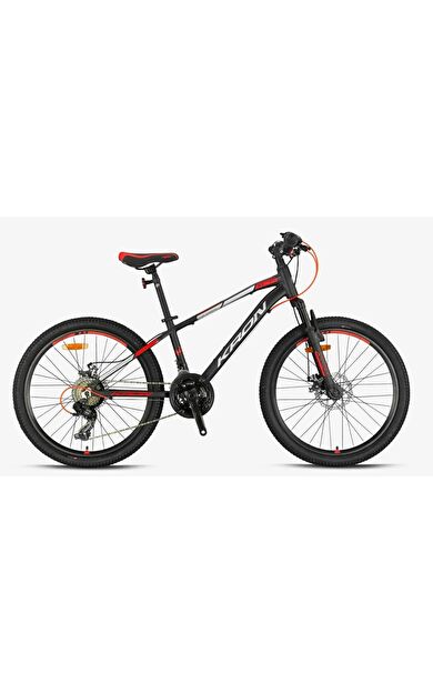 Kron XC 75 24 Jant 13 Kadro MD 21 Vites Çocuk Dağ Bisikleti Siyah Gri Kırmızı