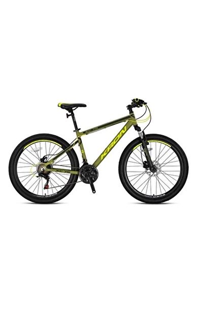 Kron XC 75 27.5" Jant Mekanik Disk 21 Vites Kelebek Vites Dağ Bisikleti Mat Haki Açık Sarı